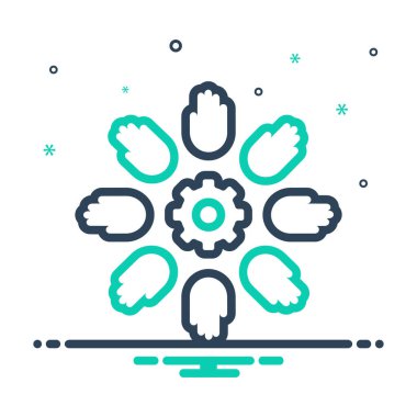 Takım çalışması için simgeyi karıştır 