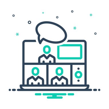 Webinar sohbeti için simgeyi karıştır