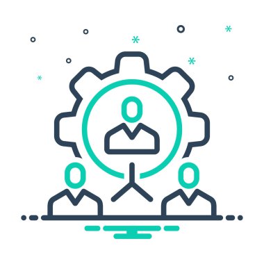 Organizasyon için karıştırma simgesi 