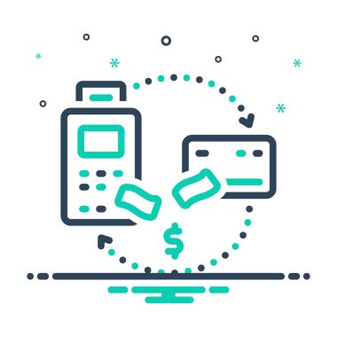 Finansal işlem için karıştırma simgesi