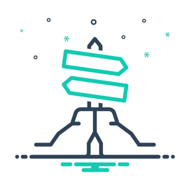 Yönlendirme tahtası için simgeyi karıştır