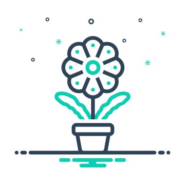 Çiçek için simgeyi karıştır