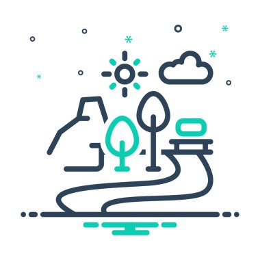 Ulusal park için karıştırma simgesi