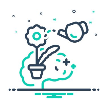 Pozitif psikoloji için karıştırma simgesi