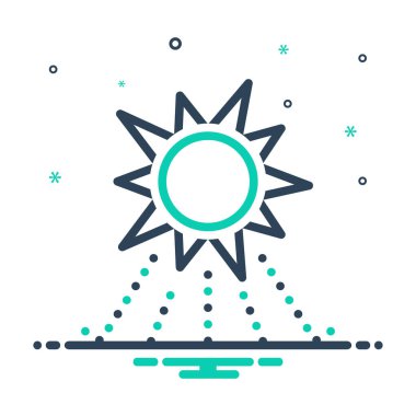 Güneş ışığı için simgeyi karıştır 