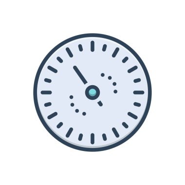 Color illustration icon for gage 