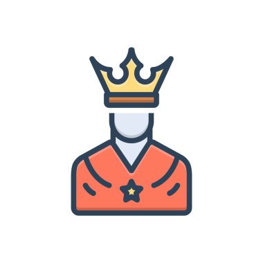 Soylu için renk illüstrasyon simgesi 