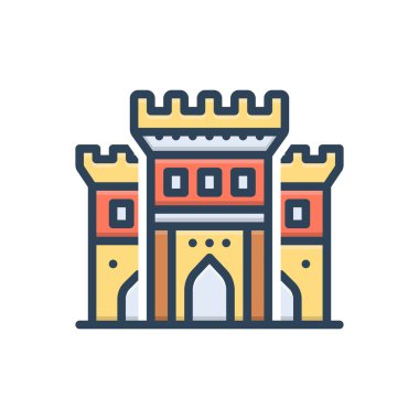 Andale için renk illüstrasyon simgesi 