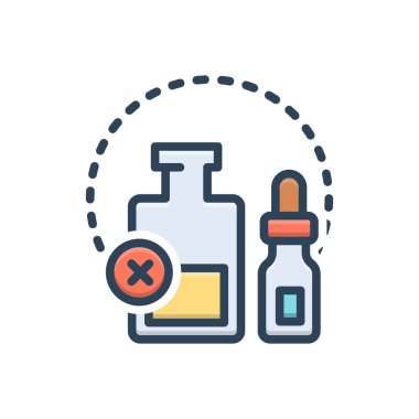 Esasen renk illüstrasyon simgesi 