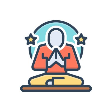 Uyum için renk illüstrasyon simgesi 