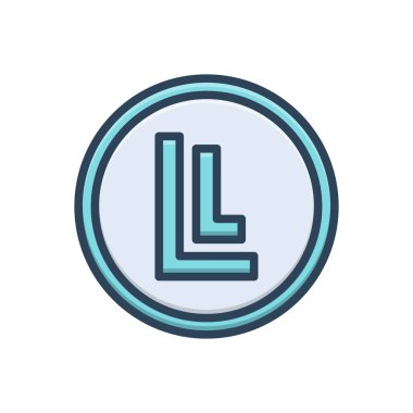 Pazarlama için renk illüstrasyon simgesi 