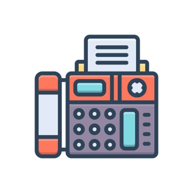 Yazdırma için renk resimleme simgesi 