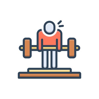 Denemek için renk illüstrasyon simgesi 