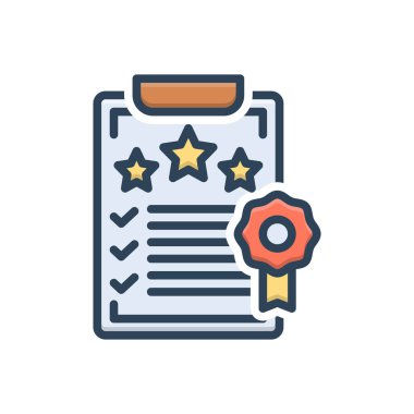 Standart için renk illüstrasyon simgesi 