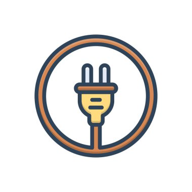 Dolgu için renk illüstrasyon simgesi 