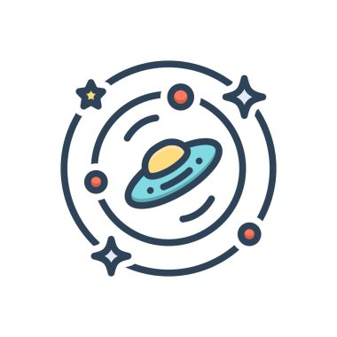 Boşluk için renk illüstrasyon simgesi 