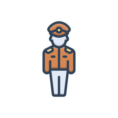 Corp için renk illüstrasyon simgesi 