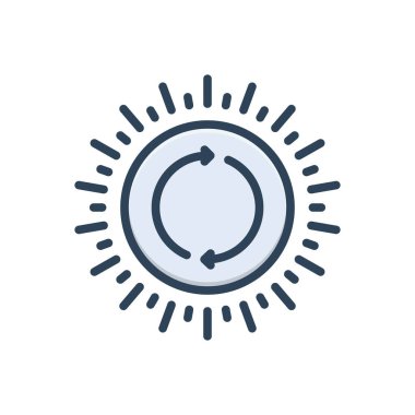 Değiş tokuş için renk illüstrasyon simgesi 