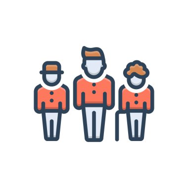 Nesiller için renk resmetme simgesi 