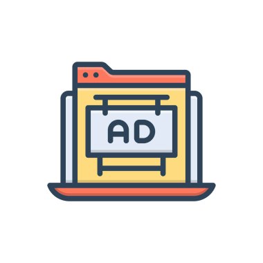 Desteklenen renk illüstrasyon simgesi 