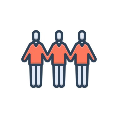 Birimler için renk illüstrasyon simgesi 