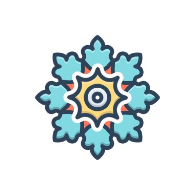 Desen için renk illüstrasyon simgesi 