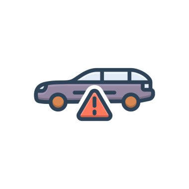 Hatalar için renk illüstrasyon simgesi 