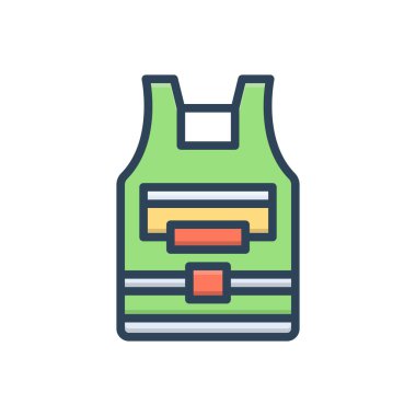 Hudson için renk illüstrasyon simgesi 