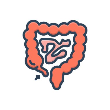 Ek için renk illüstrasyon simgesi