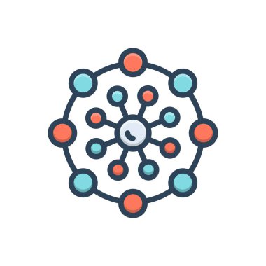 Çoklu renk illüstrasyon simgesi 