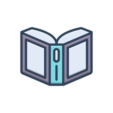 Cilt kapağı için renk illüstrasyon simgesi 