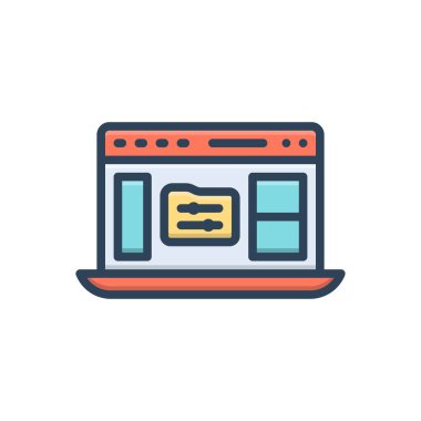 Araç çubuğu için renk resimleme simgesi 