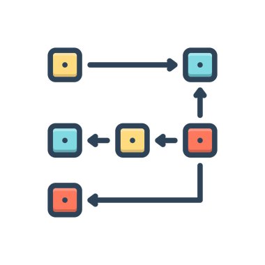 Düzenleme için renk illüstrasyon simgesi 