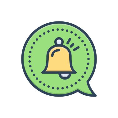 Acil durum için renk illüstrasyon simgesi 