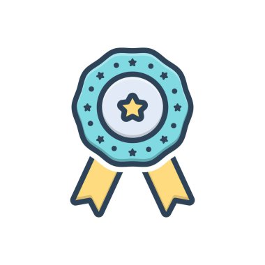 Garantiler için renk illüstrasyon simgesi 