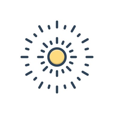 Ray için renk illüstrasyon simgesi 