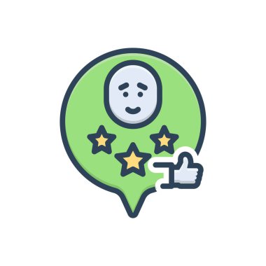 Tatmin edici renk resimleme simgesi 