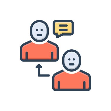 Referans için renk illüstrasyon simgesi 