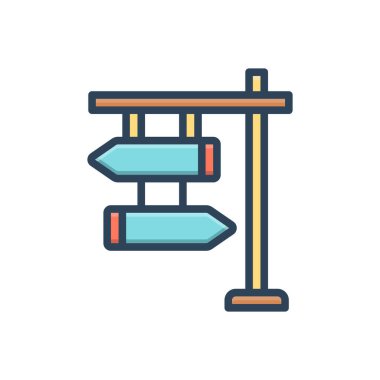 Gösterge için renk illüstrasyon simgesi 