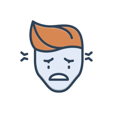 Çaresizlik için renk resmetme simgesi 