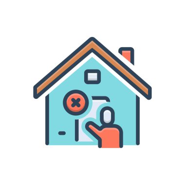 Hiçbir şey için renk resimleme simgesi 