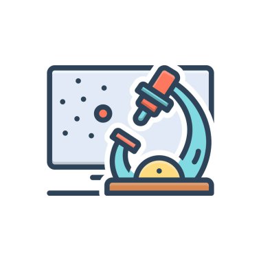 Patoloji için renk illüstrasyon simgesi 