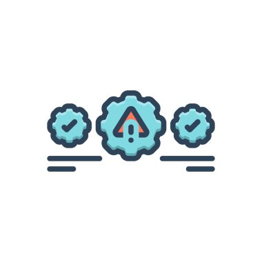 Hataları tanımlamak için renk resimleme simgesi