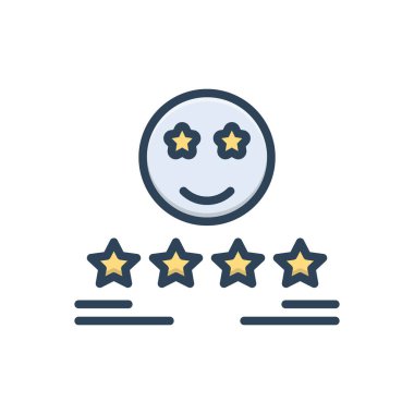 Tatmin için renk resmetme simgesi 