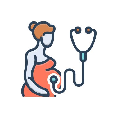 Kontrol için renk illüstrasyon simgesi 