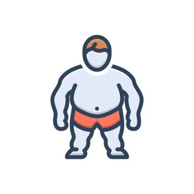 Komorbidite için renk illüstrasyon simgesi 