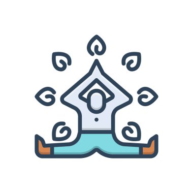 Sağlıklı için renk resimleme simgesi 