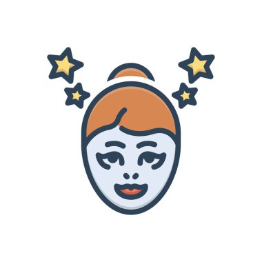 Çarpıcı için renk illüstrasyon simgesi 