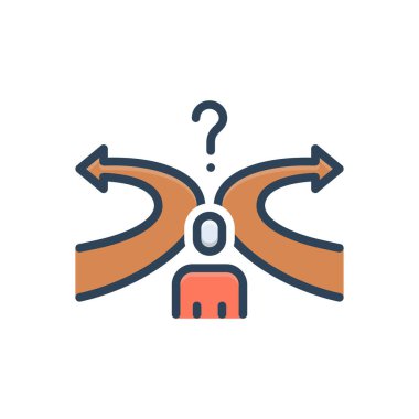 Desenleme için renk illüstrasyon simgesi 