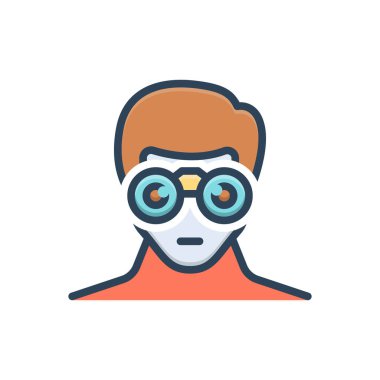 Görünüm için renk illüstrasyon simgesi 